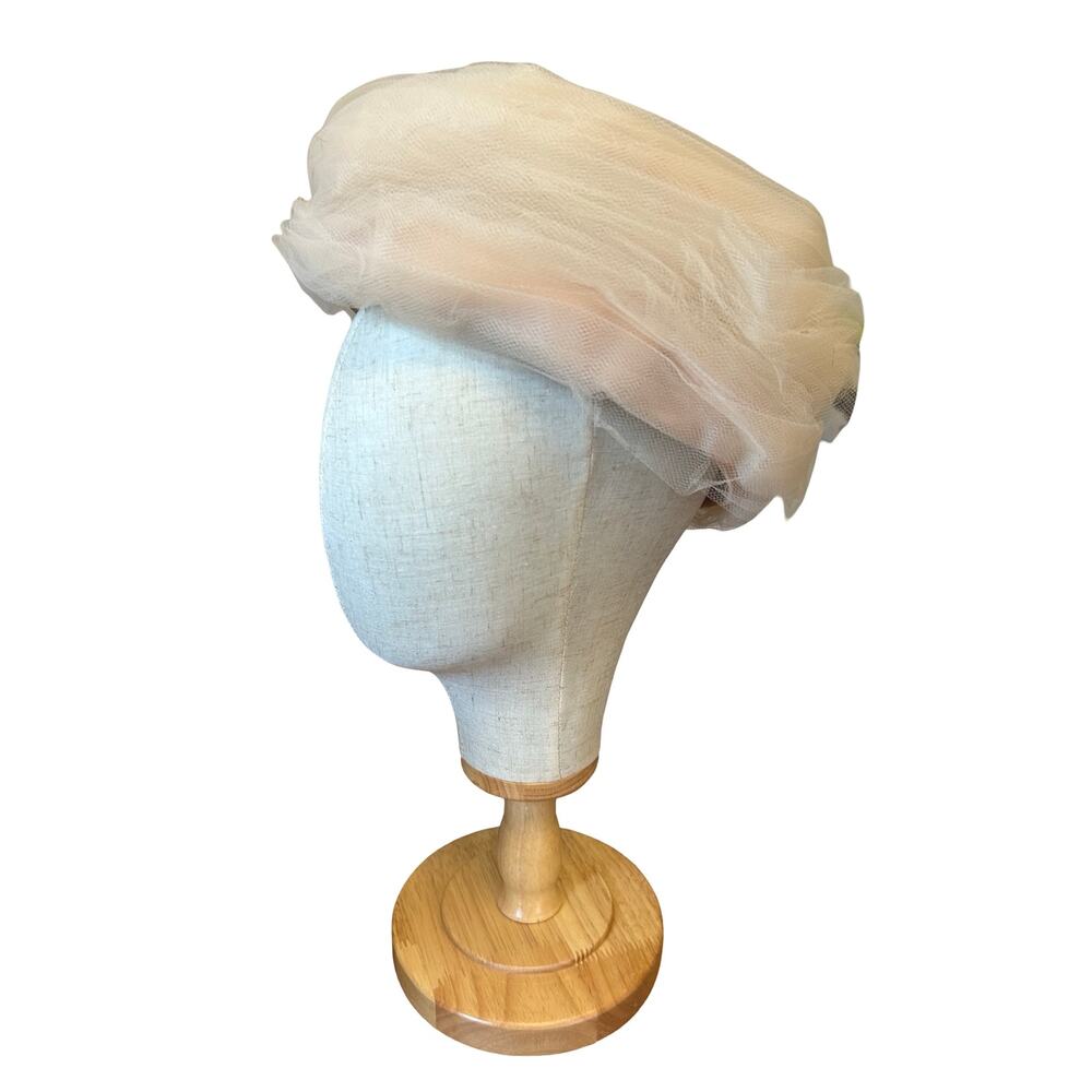 Lonette Originals Mid Century Vintage Tulle Cocktail Hat - Picture 3 of 7